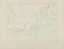 Study for the Great Hall, Bank of England, c. 1808. Creator: Augustus Charles Pugin.