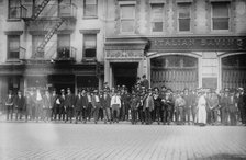 Italians at Consulate, New York, 5/25/15, 1915. Creator: Bain News Service.