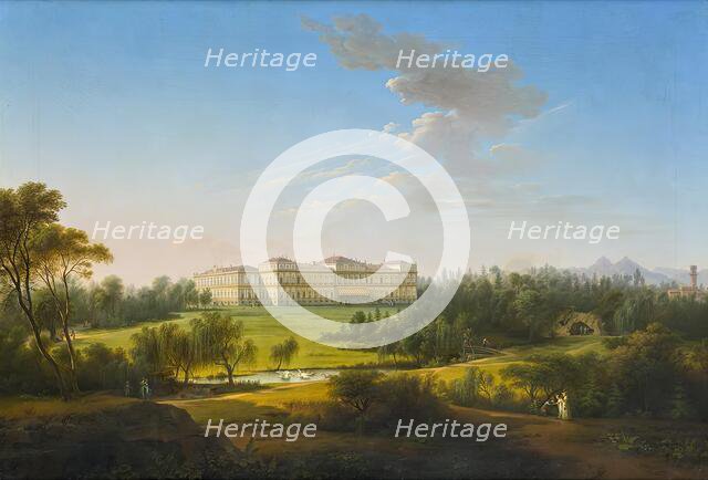 Palace of Monza in the park, 1825. Creator: Marco Gozzi.