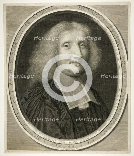 Henri de Pussort, 1675. Creator: Antoine Masson.