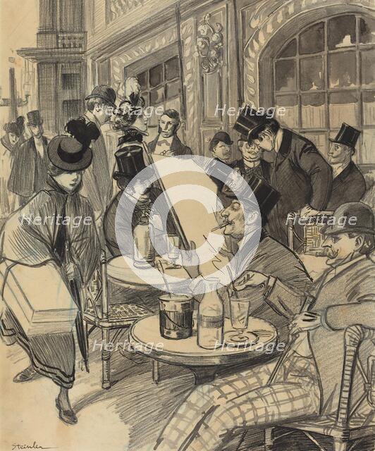 Chez Maxime, late 19th-early 20th century. Creator: Theophile Alexandre Steinlen.