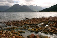 The Five Sisters of Kintail and Loch Duich, Highland, Scotland.