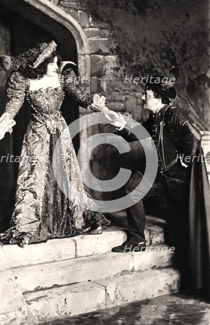 Julia Neilson and Fred Terry in a scene from Dorothy O' The Hall, early 20th century.Artist: Ellis & Walery