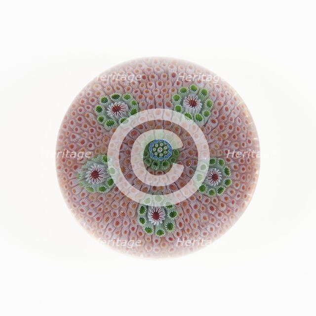 Paperweight, France, c. 1845/60. Creator: Saint-Louis Glassworks.