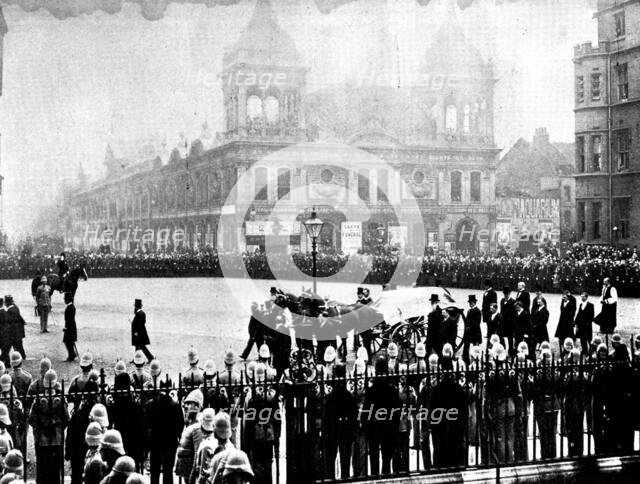 The Funeral of Mr. Gladstone: the body approaching the West Door of the Abbey, 1898. Creator: SB Bolas & Co.