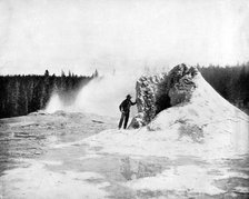 Crater of the Giant Geyser, Yellowstone National Park, USA, 1893.Artist: John L Stoddard