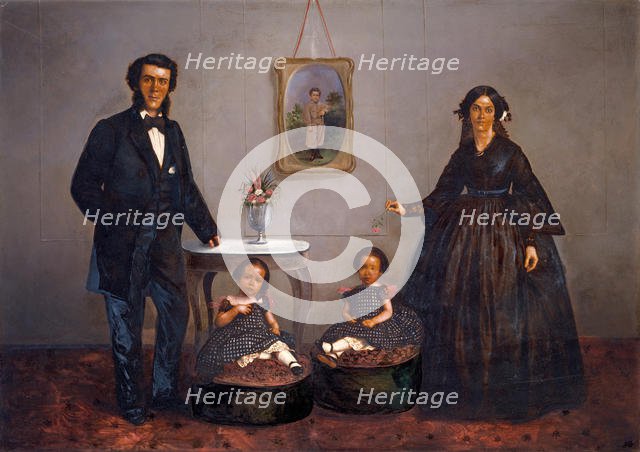 [Family Portrait], ca. 1855. Creator: WL Germon.