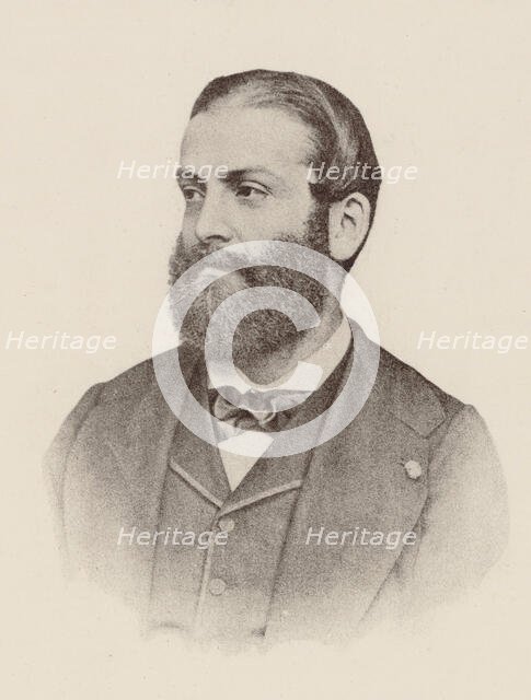 Portrait of the composer and organist Jules Cohen (1830-1901), 1860. Creator: Photo studio Pinel & Peschardière.