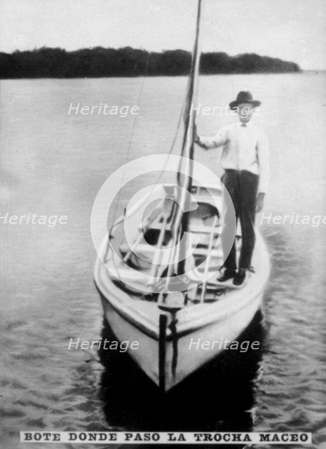 Postal Boat and the Trocha, (1890s), 1920s. Artist: Unknown