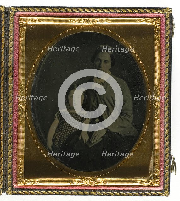 Untitled (Woman and Little Girl), 1855/75. Creator: Unknown.