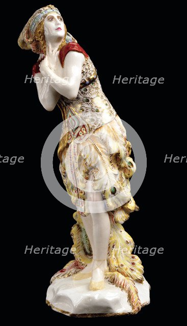 Tamara Karsavina in the Ballet The Firebird (L'Oiseau de feu) by I. Stravinsky, 1920.