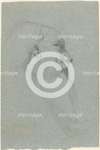 Head of a Bearded Man, Looking Right. Creator: Alexandre Bida.