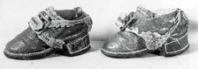 Doll's Shoes, England, 18th century. Creator: Unknown.