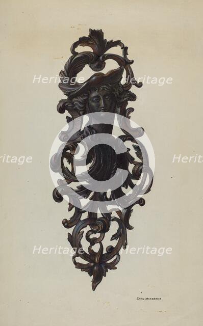 Match Holder, c. 1939. Creator: Chris Makrenos.