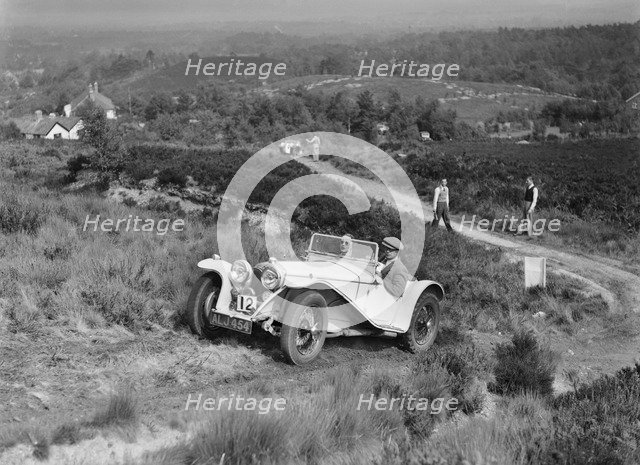 1935 Riley Imp 2-seater sports taking part in the NWLMC Lawrence Cup Trial, 1937. Artist: Bill Brunell.