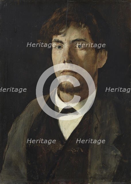 Portrait of the Painter Christian Skredsvig, 1876. Creator: Hans Heyerdahl.