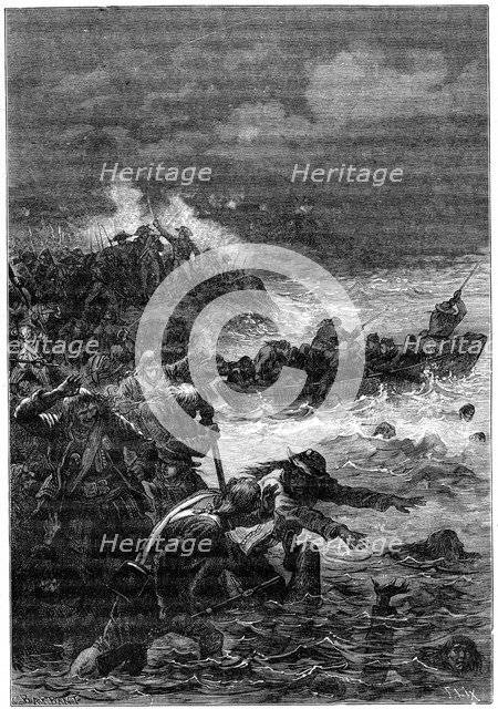 Battle of Quiberon, 1898. Artist: Barbant
