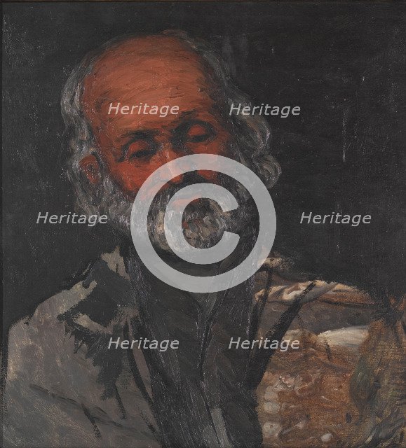 Head of an old man, ca 1866.