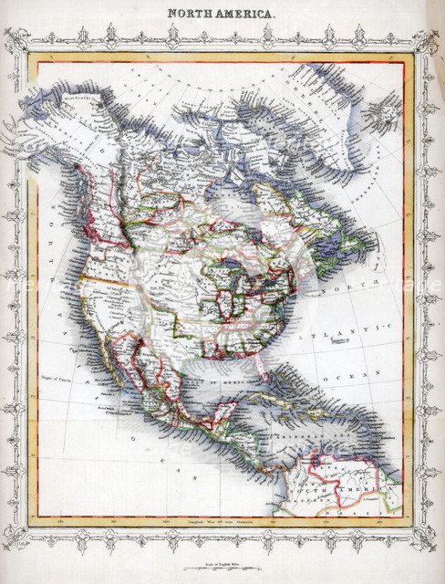 Map of North America. Artist: Unknown