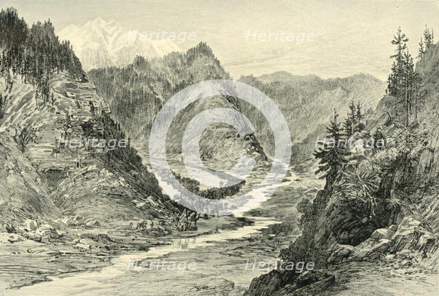 'General Roberts's Force Advancing Up The Hazardarakht Defile to Shutargardan', (1901).  Creators: Neville Chamberlain, Wagner.