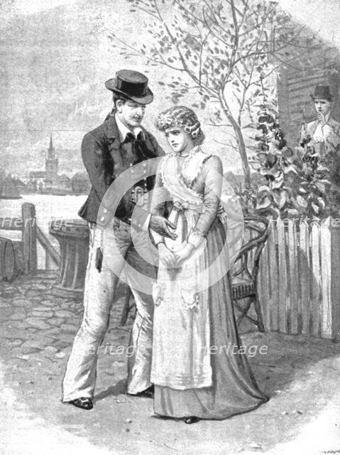 ''Scenes now being acted in the London Theatres; "A Sailors Knot" at Drury Lane Theatre', 1891. Creator: Charles Joseph Staniland.