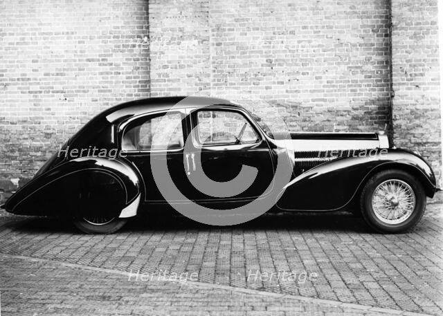 1939 Bugatti Type 57 with body by Figoni et Falaschi. Creator: Unknown.