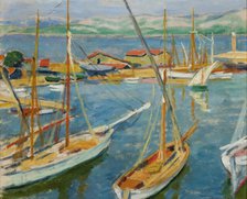 Harbour at Saint-Tropez, 1909. Creator: Jozef Pankiewicz.
