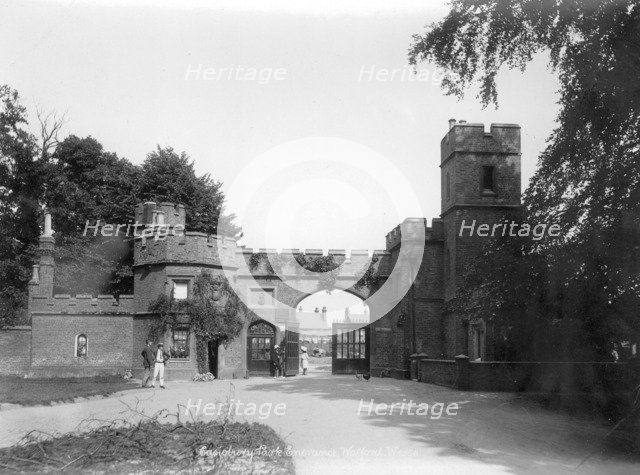 Entrance Lodge, Cassiobury Park, Watford, Hertfordshire, 1890-1910. Artist: Unknown