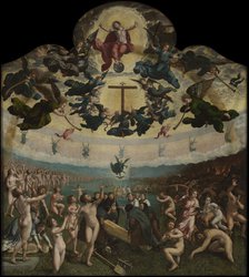 The Last Judgement and the Seventh Act of Mercy: Burying the Dead, 1517-1524/ 1525. Creator: Bernaert van Orley.