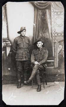 Unknown soldiers, presumably friends of Bernard Laurence 'Barney' Nugent. Creator: Murphy.