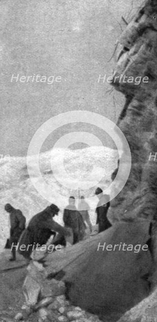 French success on the Italian front; An aid station, 1917. Creator: Unknown.