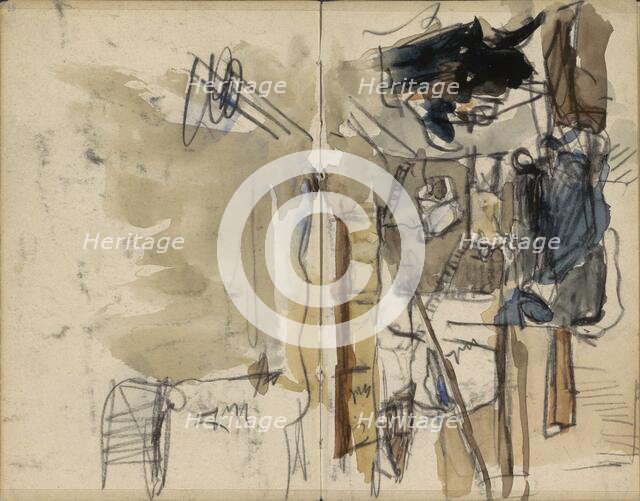 View of the Kalverstraat in Amsterdam near the Gerzon department store, c. 1892-1923. Creator: George Hendrik Breitner.