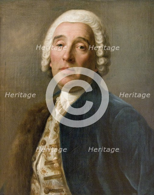 'Portrait of the architect Bartolomeo Francesco Rastrelli', 18th century. Artist: Pietro Rotari