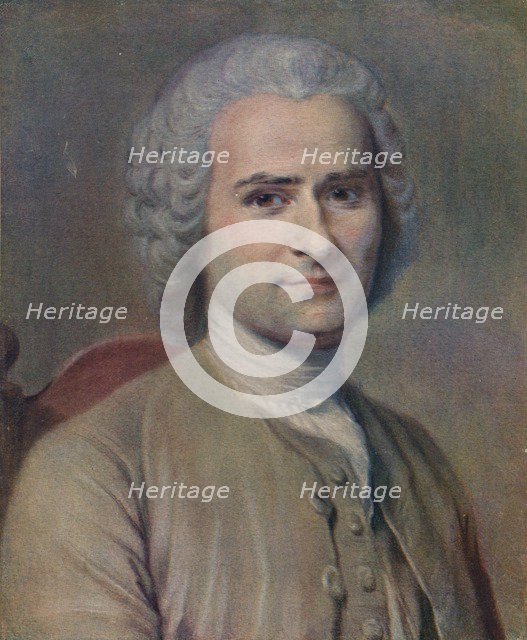 'Jean Jacques Rousseau', 1753. Artist: Maurice-Quentin de La Tour.