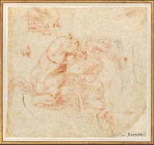 Study for the Battle of the Milvian Bridge, c1516-1517. Creator: Raphael (Raffaello Sanzio da Urbino) (1483-1520).