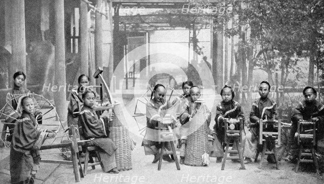 Basket-makers, Hongkong, 1922. Artist: Unknown