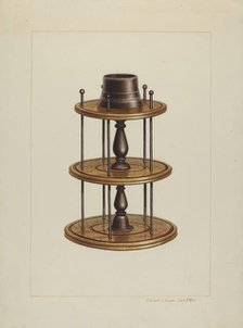 Spool Holder, c. 1938. Creator: Edward L Loper.