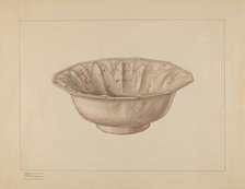Wash Bowl, c. 1937. Creator: Frank Fumagalli.