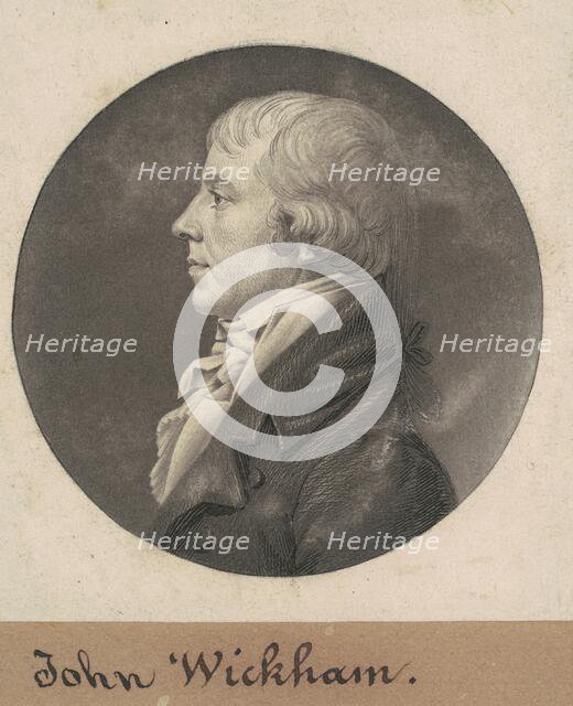 John Wickham, 1808. Creator: Charles Balthazar Julien Févret de Saint-Mémin.