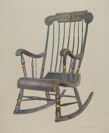 Rocking Chair, 1935/1942. Creator: Amos C. Brinton.