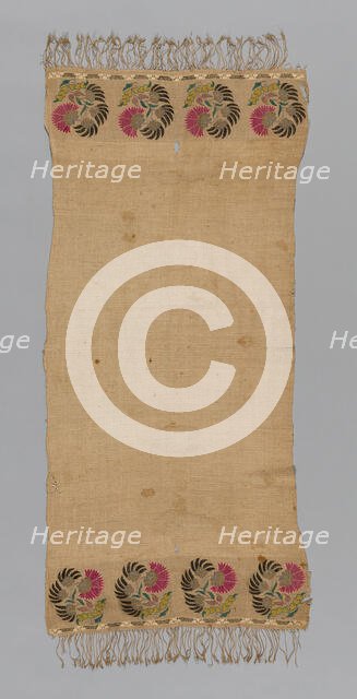 Towel, Turkey, 19th century. Creator: Unknown.