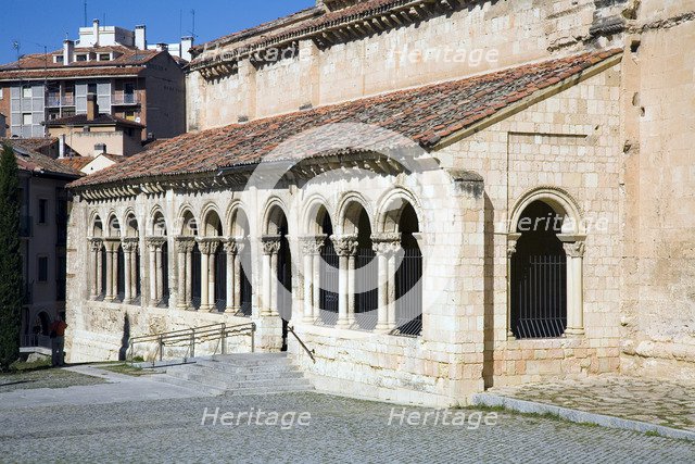 The atrium and portico of San Millan Church (Iglesia San Millan), Segovia, Spain, 2007. Artist: Samuel Magal