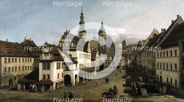 The Market place in Pirna, 1753-1754.