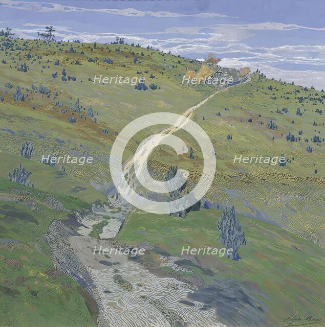 Mountain path in the Beskids, 1902. Creator: Hugo Baar.