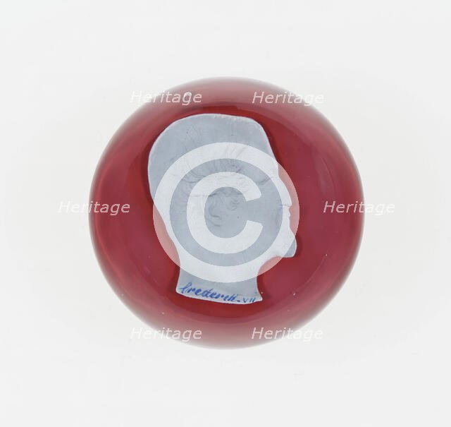 Paperweight, Clichy, Mid 19th century. Creator: Clichy Glassworks.