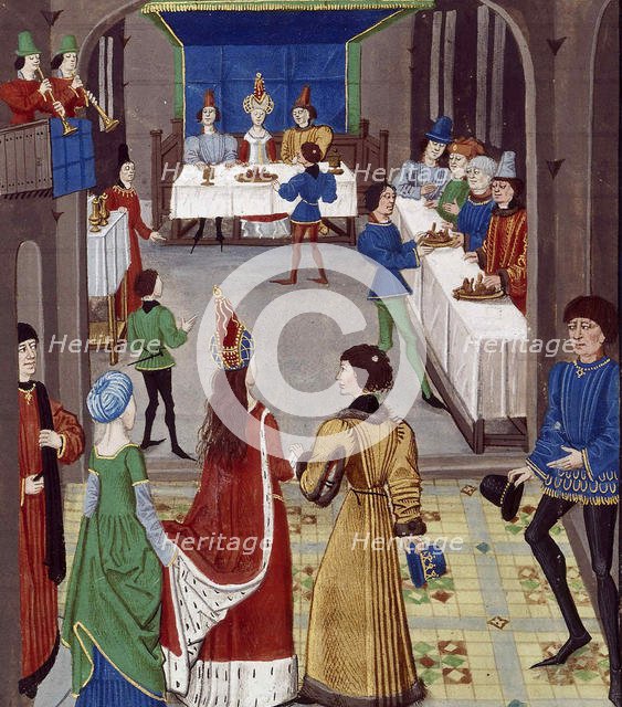 The Marriage. From: Renaud de Montauban, ca 1465. Creator: Aubert, David (active 1449-1480).