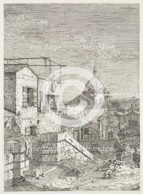 Views: La Maison a linscription, 1735-1746. Creator: Antonio Canaletto (Italian, 1697-1768).