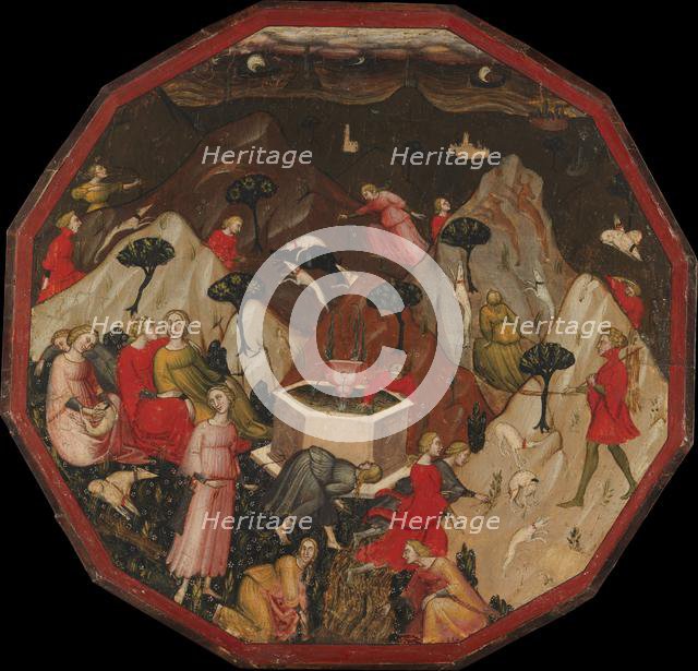 Ameto's Discovery of the Nymphs, ca. 1410. Creator: Master of 1416 (Italian, Florentine, early 15th century).