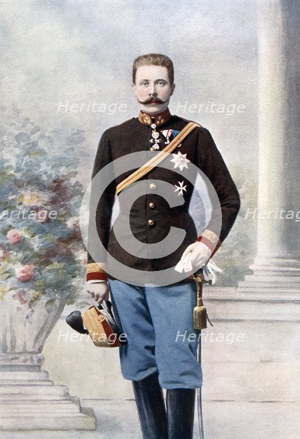 Archduke Franz Ferdinand of Austria, late 19th-early 20th century. Artist: Unknown