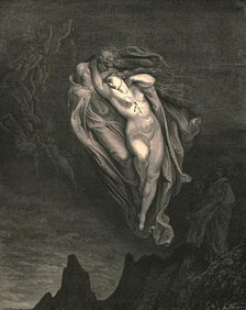 'Bard ! willingly I would address those two together coming', c1890. Creator: Gustave Doré.